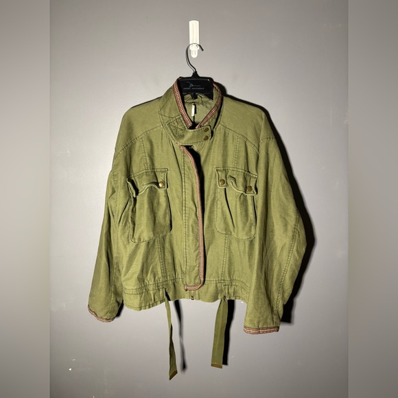 Free People Flight Line Bomber Jacket Women’s Size Small - Picture 2 of 5
